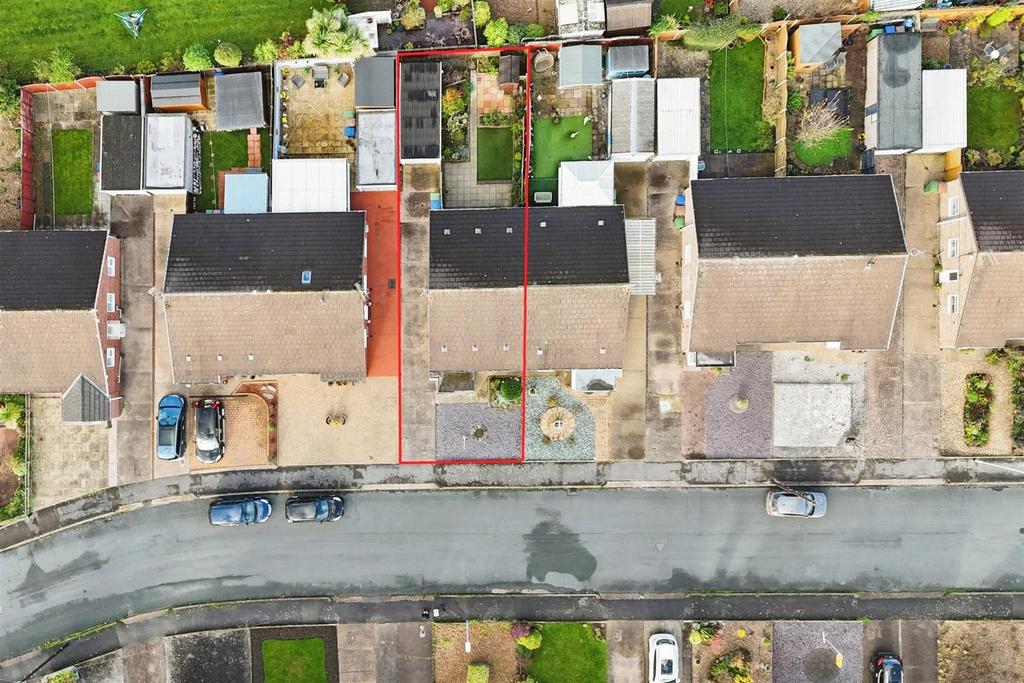 Aerial view of the property