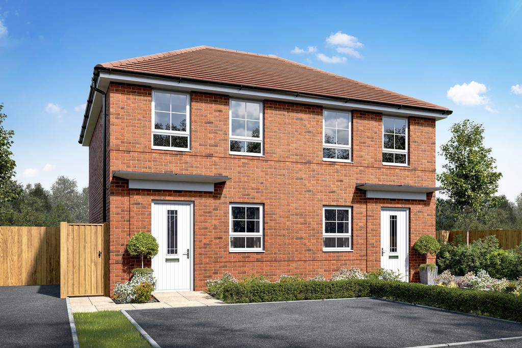 Exterior CGI view of our 2 bed Denford home