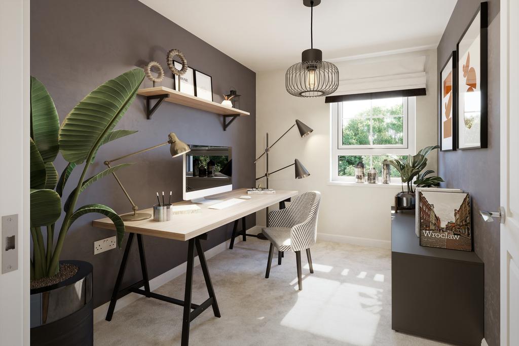 Home office in a 2 bed Ambersham