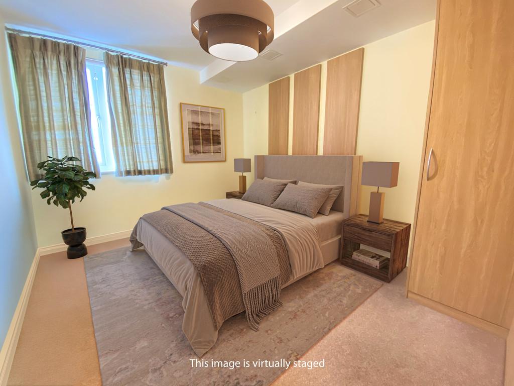 Virtually staged bedroom 2