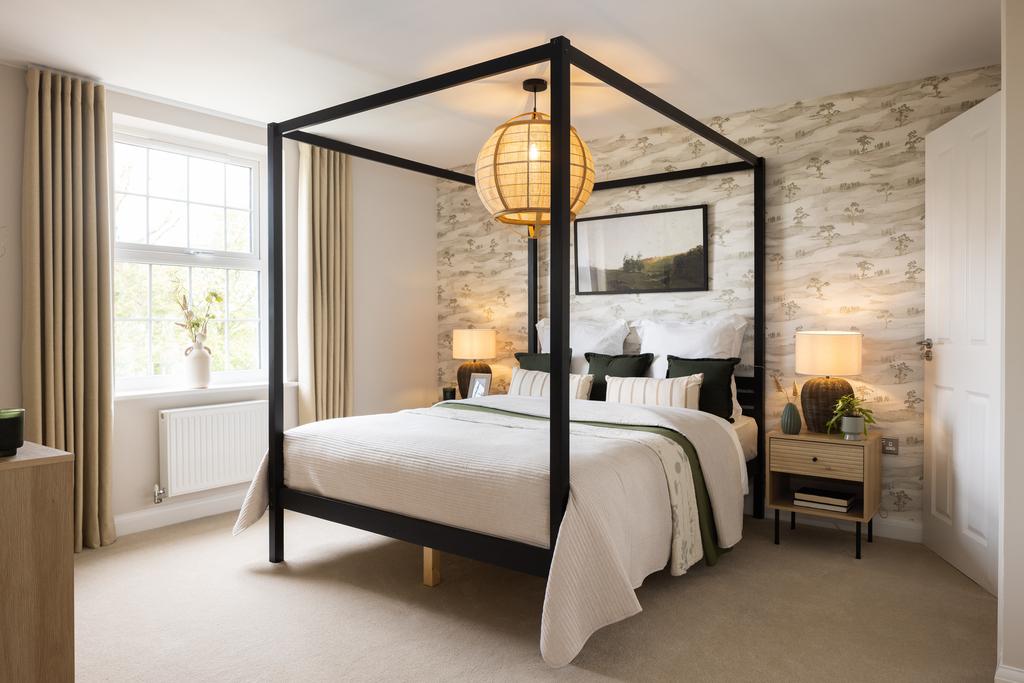 Internal shot of the main bedroom in the holden...