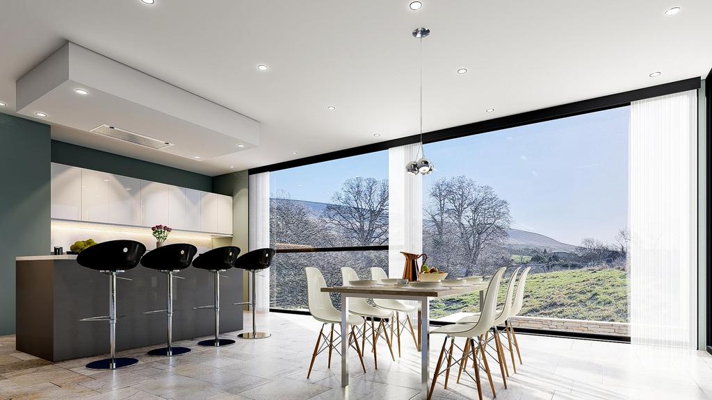 Plot 11 Kitchen & Dining Area Moorend, Chatburn, C