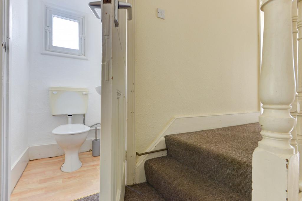 A well-maintained bathroom featuring a large ba...