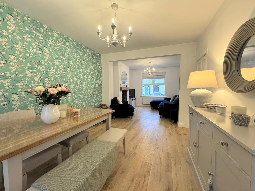 Open plan living dining room