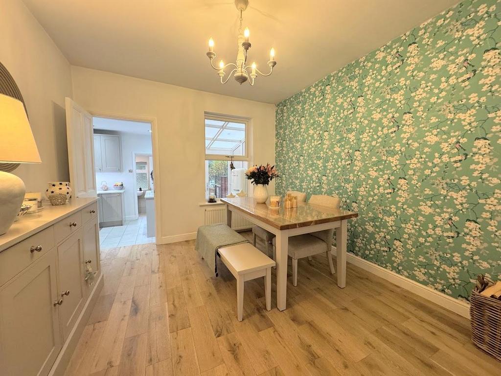 Open plan living dining room