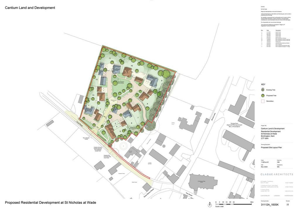 31112 A 100 SK Site Layout Plan Rev I1 No Western He