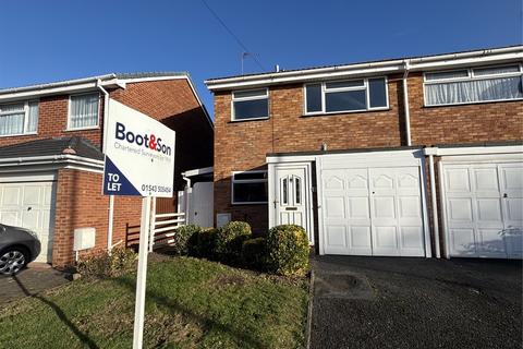 3 bedroom semi-detached house to rent, Leamington Close, Cannock, Staffs, WS11