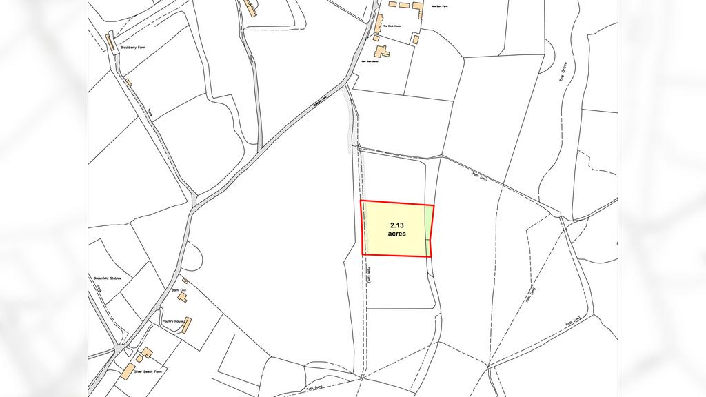 Haven Field, Cudham Site Plan