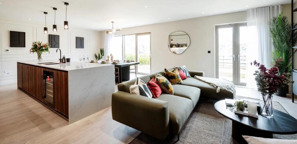Open-plan living area, open plan living