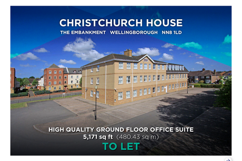 Office to rent, The Embankment Wellingborough NN8 1LD