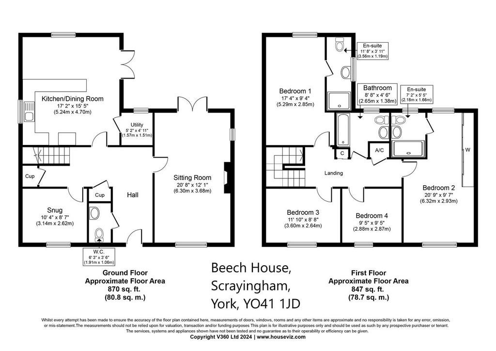 Beech House Floorplan Scrayingham York YO411 JD1704746