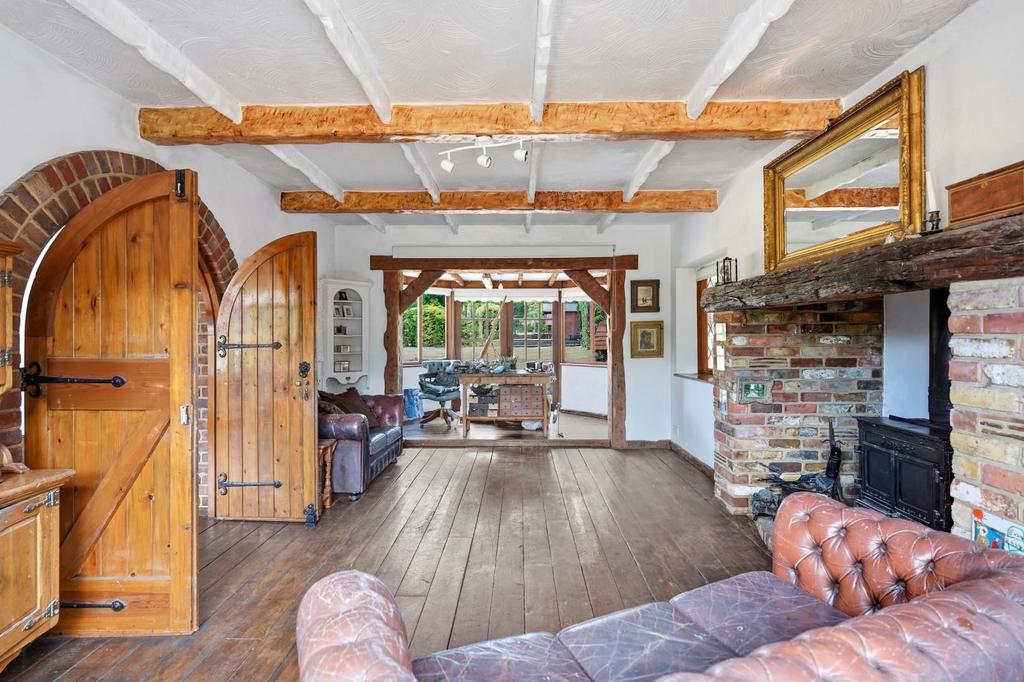 Living room, fireplace