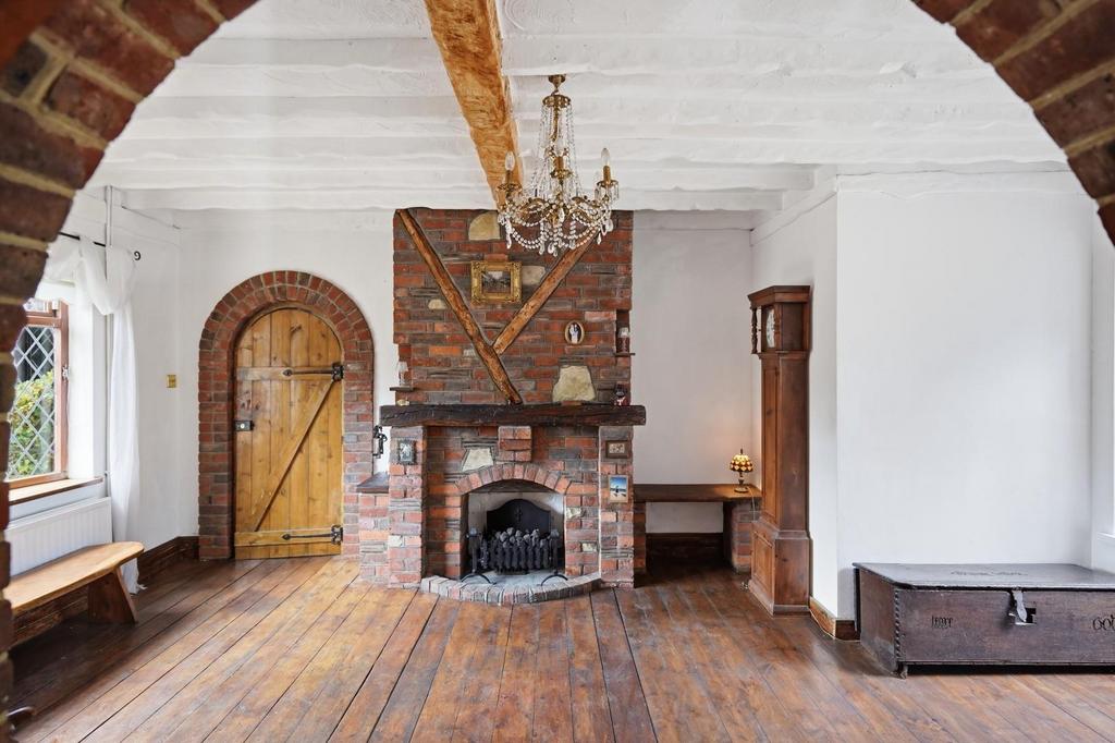 Living room, fireplace