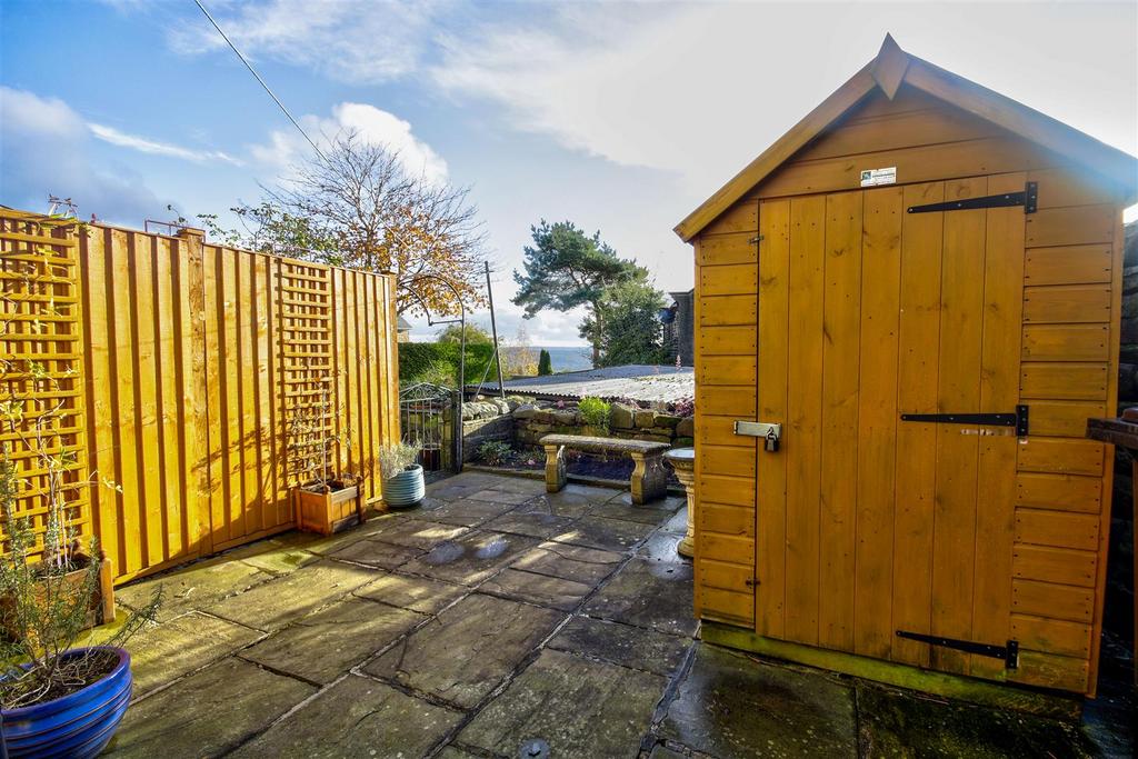 Rear garden and shed