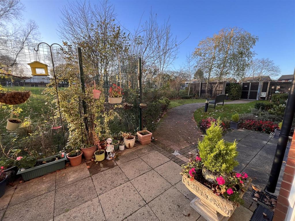 Patio view, garden