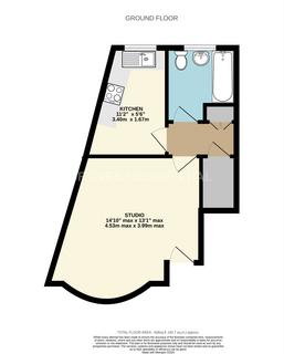 Studio to rent, Burlington Road, New Malden