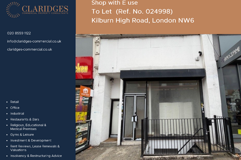 Retail property (high street) to rent, 47 Kilburn High Rd London NW6 5SB