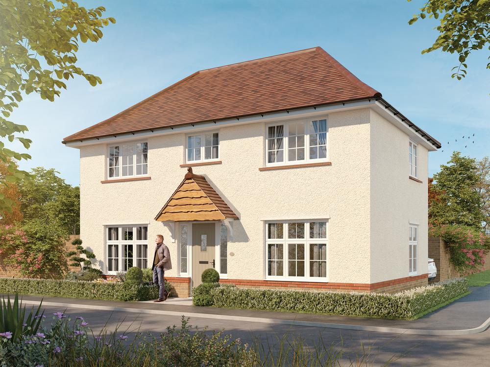 CGI with white render of the Amberley, a 3...