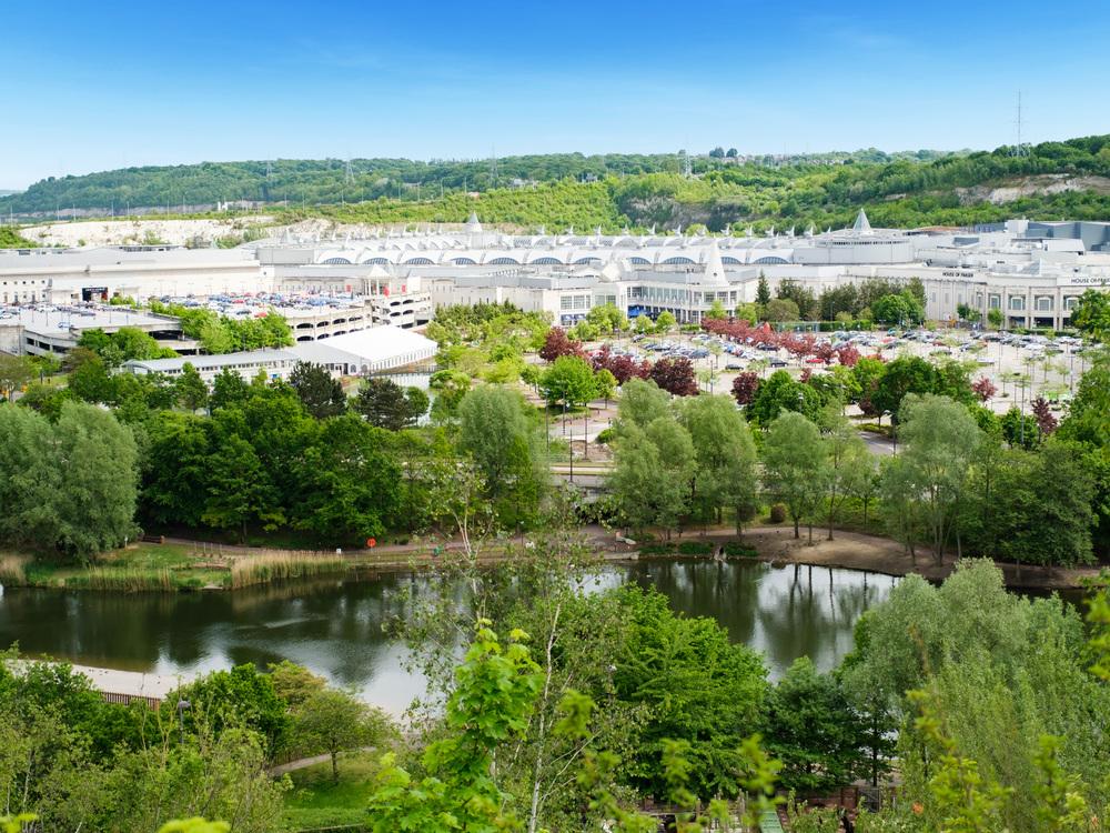 Drone image showing the nearby Bluewater...