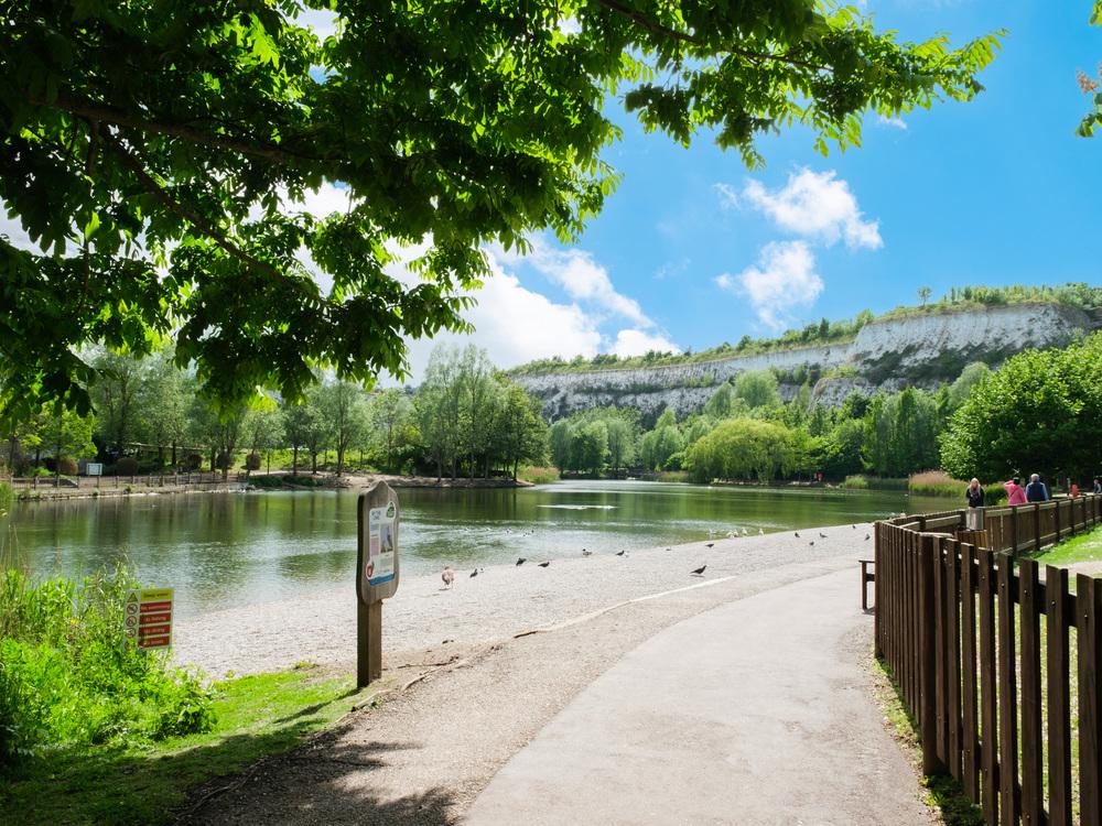 Image showing nearby open space with walking...