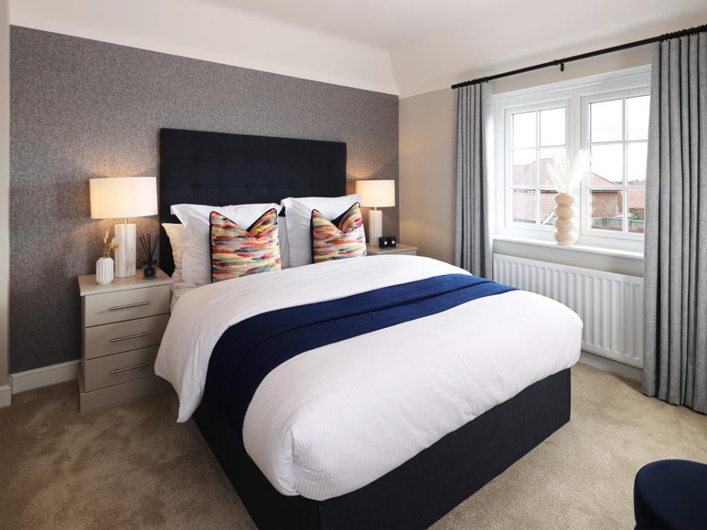 Main bedroom of the Amberley, a 3 bedroom house