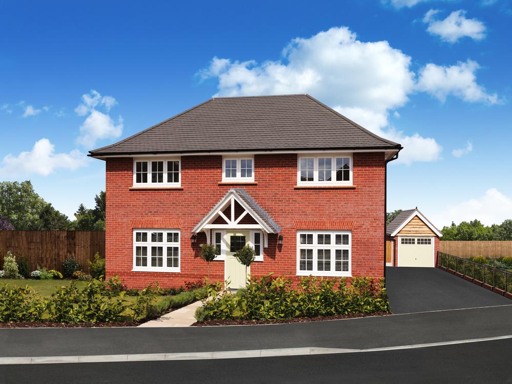 Redrow external brick image of the 4 bedroom...