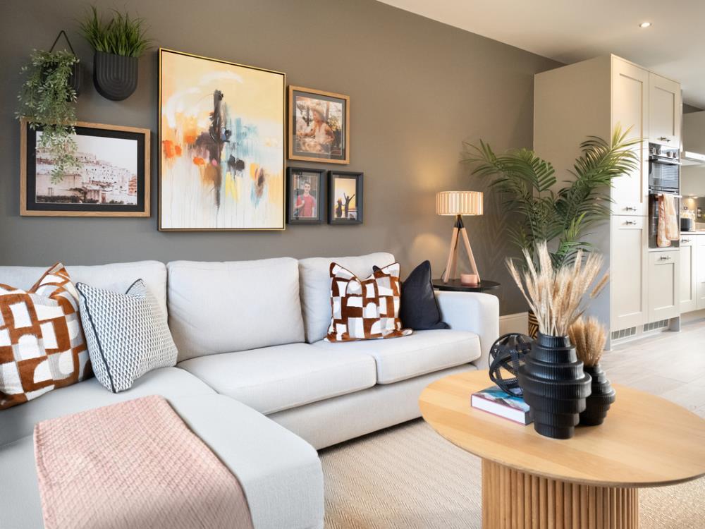 Family room of the Harrogate, a 4 bedroom house