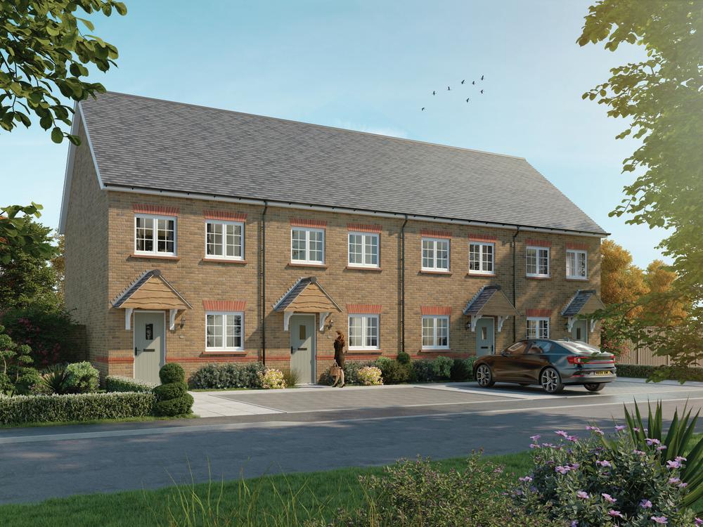 Redrow external image of the brick terrace 3...