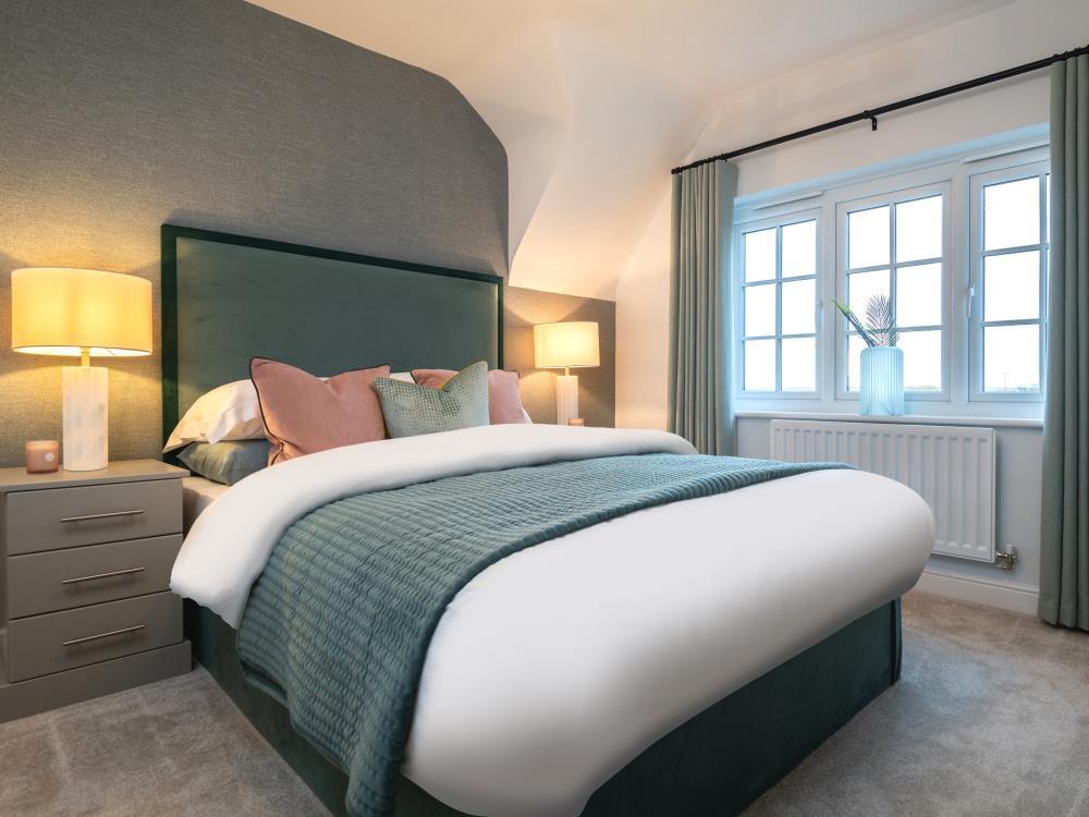 Main bedroom of the Letchworth, a 3 bedroom house