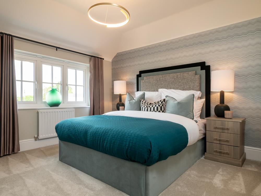 Main bedroom of the Harrogate, a 4 bedroom house