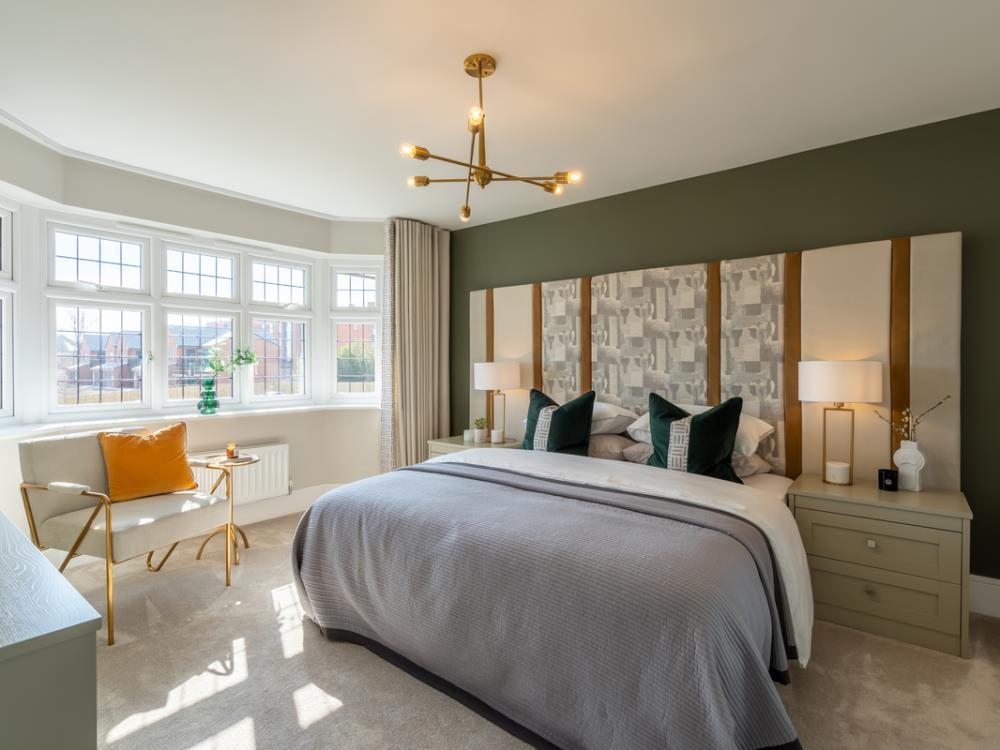 Main bedroom of the Henley, a 4 bedroom house
