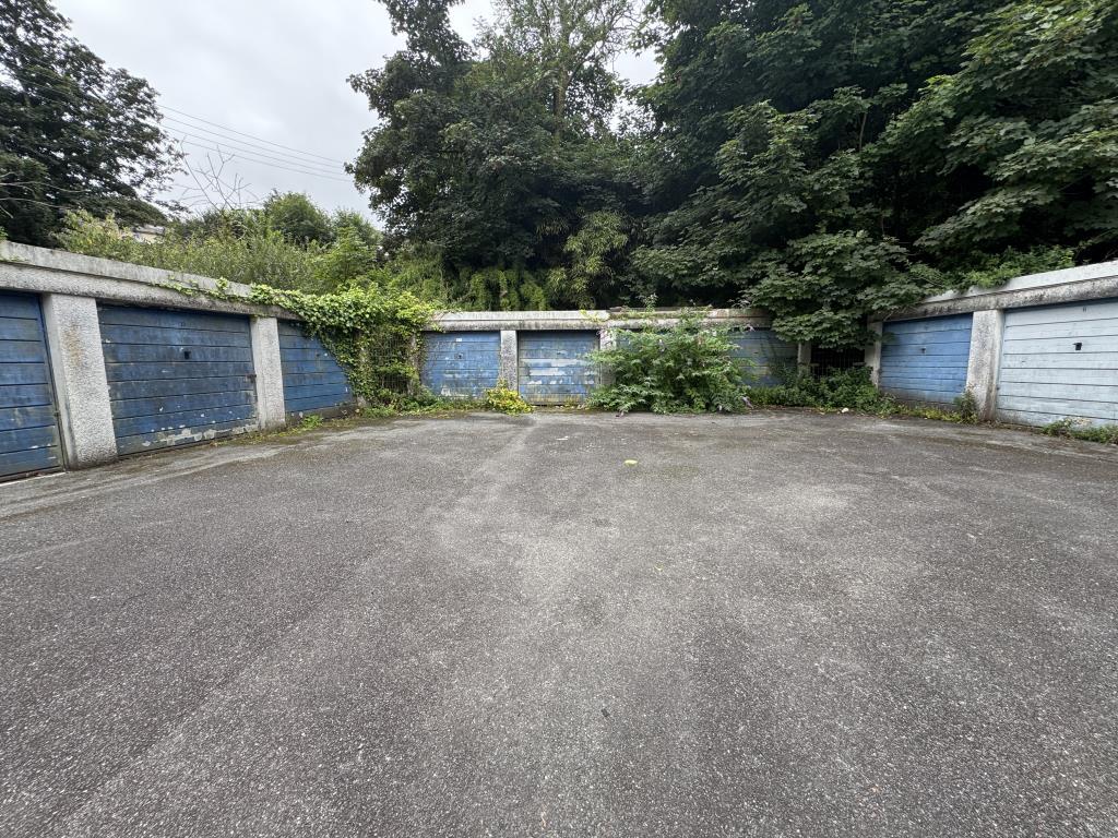 View of garages on forecourt