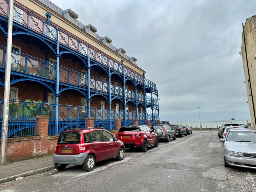 View of flats and seafront
