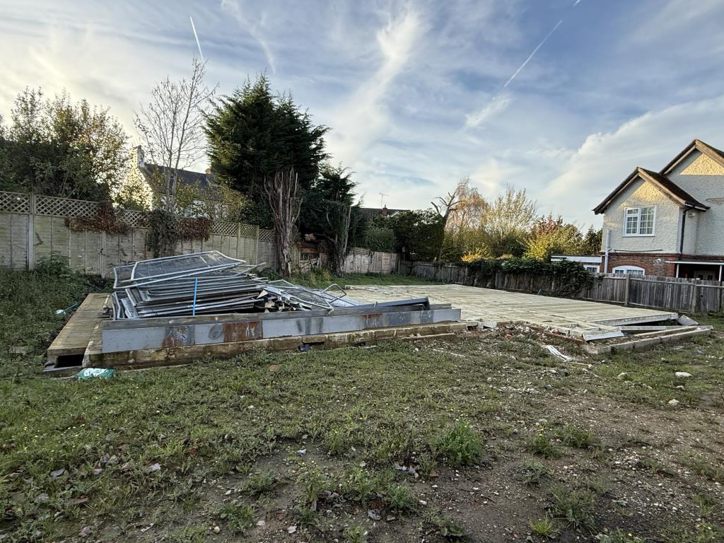 View of Site with Planning for Four Flats