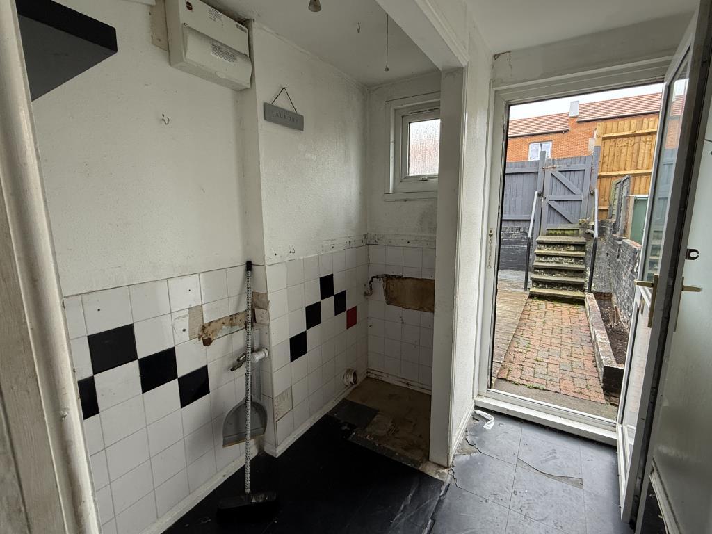 Rear Hall in House in Need of Improvement