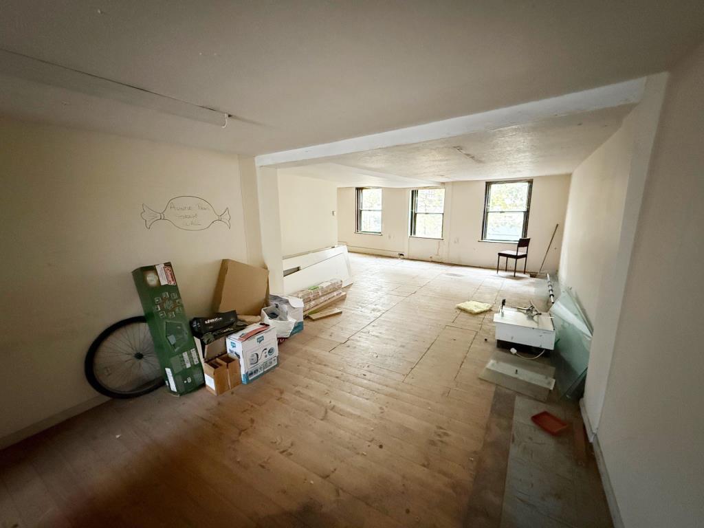 First floor room from back looking towards the fro