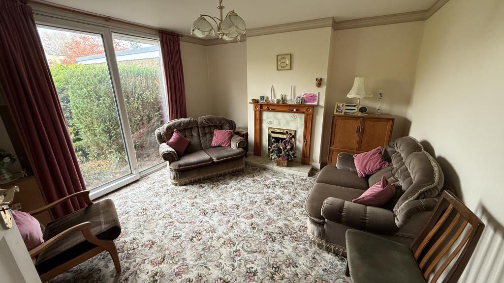 Internal image of living room at rear of property