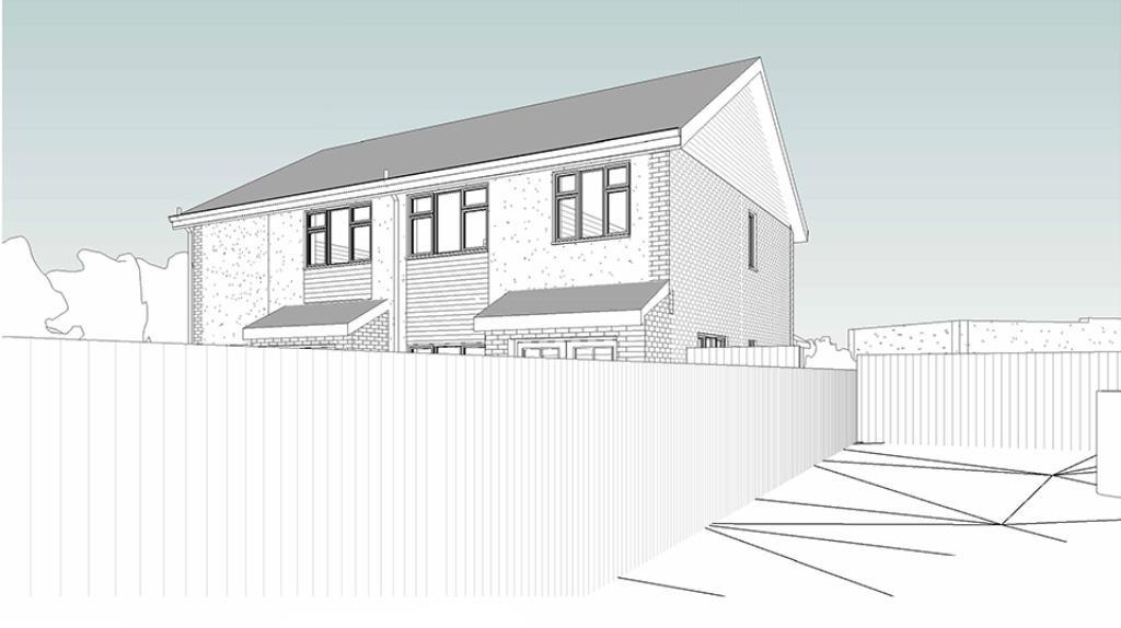 Artists impression of new houses