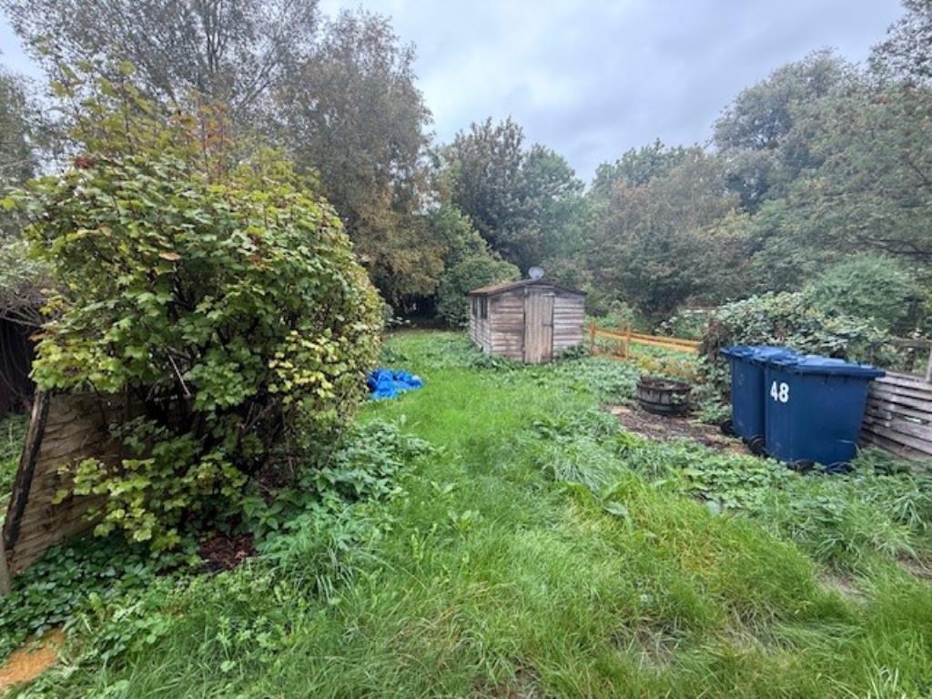 48 Abbey Street back of garden with shed