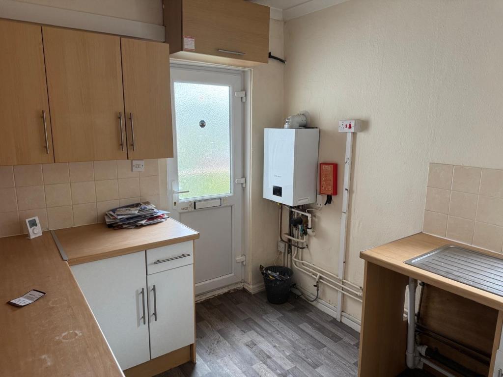 Kitchen with combi boiler