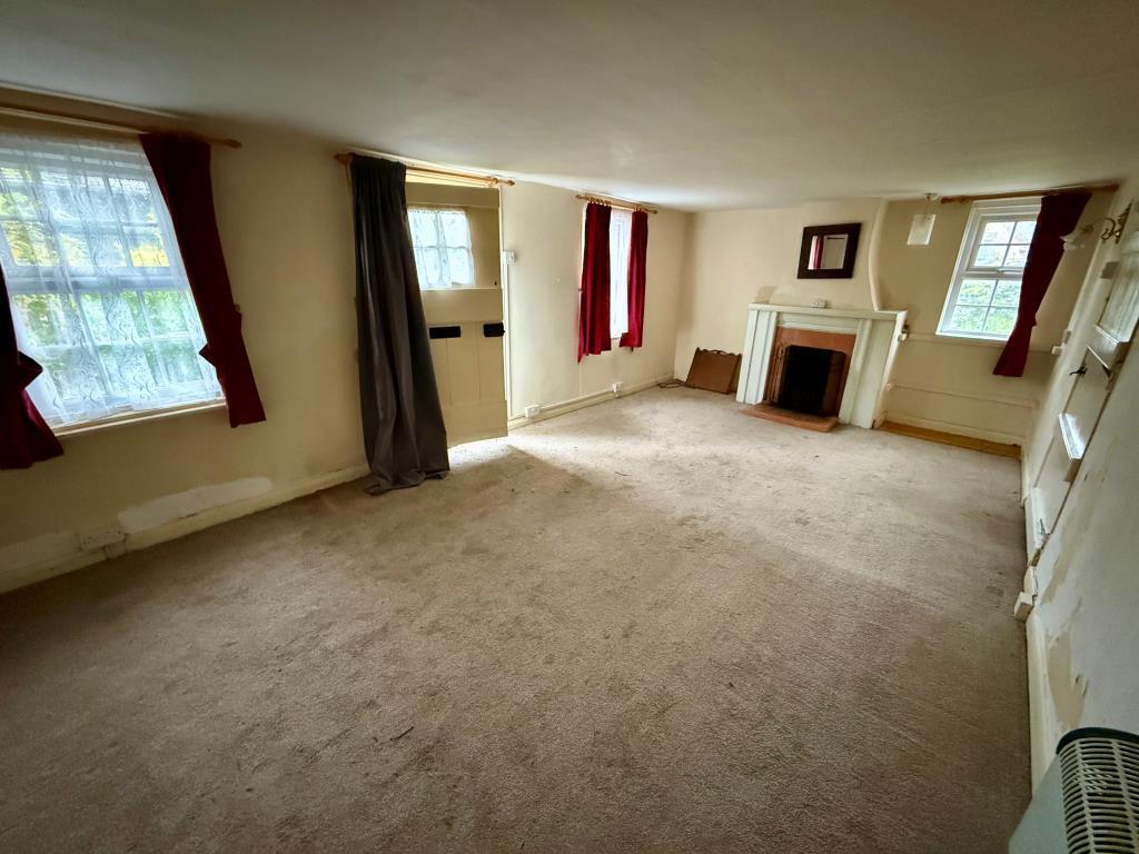 Living room with fireplace