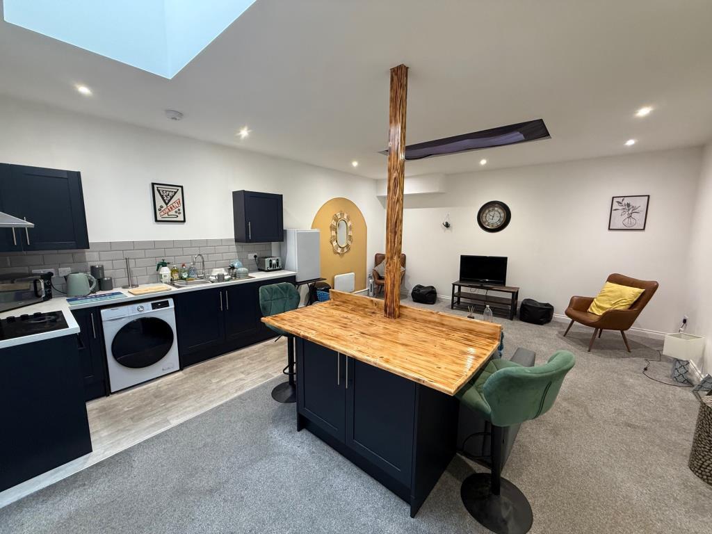 Living room and kitchen