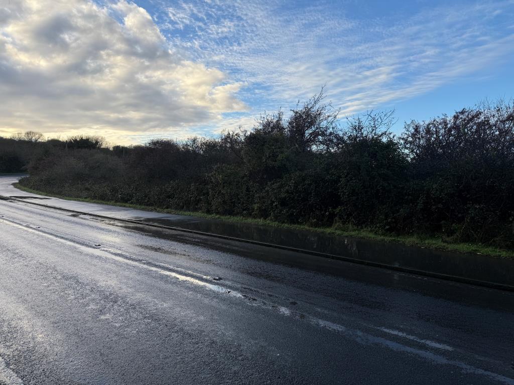 View of land with frontage from west