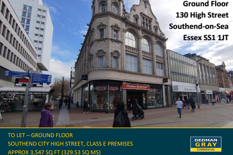 Retail property (high street) to rent, 130 High St Southend On Sea SS1 1JT