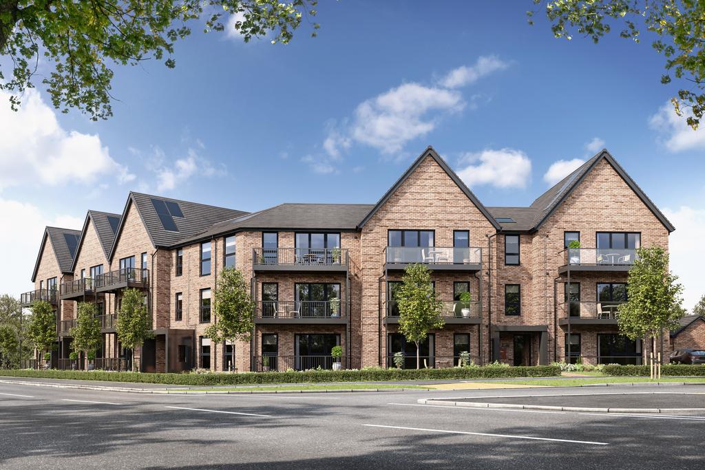 Computer generated image of apartments at...