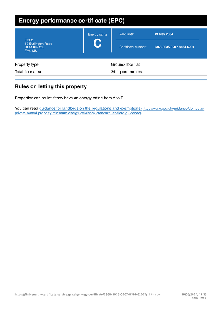 Energy Performance Certificate