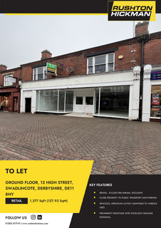 Retail property (high street) to rent, 12 High St Swadlincote DE11 8HY