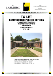 Office to rent, Thorpe Estate Tamworth B79 0LH