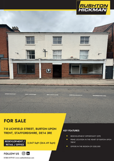 Office for sale, 7-8 Lichfield St Burton On Trent DE14 3RE