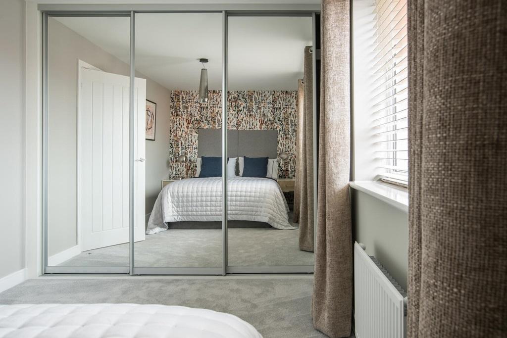 The second double bedroom has space for fitted...